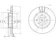JARRULEVY DELPHI, 2 KPL / PKT, ETU, TOYOTA PASEO, STARLET # - Jarrulevyt - BG3414 - 1