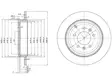 JARRULEVY DELPHI, 2 KPL / PKT, TAKA, PEUGEOT 607 - Jarrulevyt - BG3684 - 1