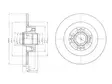 JARRULEVY DELPHI, 2 KPL / PKT, TAKA, RENAULT MEGANE, SCENIC - Jarrulevyt - BG4044 - 1