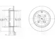 JARRULEVY DELPHI, 2 KPL / PKT, TAKA, TOYOTA COROLLA - Jarrulevyt - BG3974 - 1