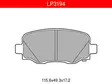 JARRUPALASARJA DELPHI TAKA, FIAT 500L, 500X, JEEP - Jarrupalasarjat - LP3194 - 1