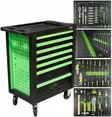 JBM työkaluvaunu työkaluilla 172-osaa vihreä/musta - Työkaluvaunut - 50-53904 - 2