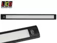 SISÄVALO, KAPEA, HIPAISUKYTKIMELLÄ, 24V - 410MM - MUSTA ALUMIINI - LED-sisävalot, suorakaide - 1614-40410-24 - 1