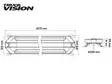 Truckvision Slim Line Led-majakkapaneeli - 1273mm / Keltainen / 12-24V - LED-majakkapaneelit 1000-1299mm - 1603-140924 - 3