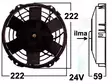 VAPAATUUL. 24V/8'' PUHALT. - Vapaatuulettimet, yleismallit - 9000-1464 - 1