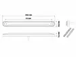 Optibeam Dark Phantom pitkä led-äärivalo 12-24V - Keltainen - Keltaiset äärivalot - 1608-3214 - 3