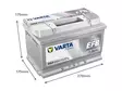 VARTA DYNAMIC EFB 65AH 650A 278X175X175MM -/+ - VARTA käynnistysakut - 1820-D54 - 2