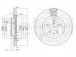 JARRULEVY DELPHI, 2 KPL / PKT, ETU, CITROËN - Jarrulevyt - BG2844 - 2
