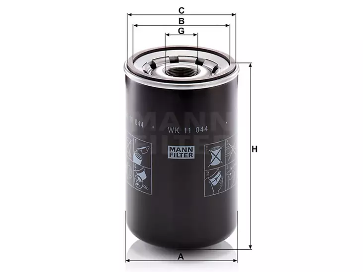 =1482-WK11051 POLTTOAINESUODATIN MANN, VOLVO, REN - Polttoainesodattimet - 1482-WK11044 - 1