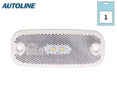 AUTOLINE LED ÄÄRIVALO KIRKAS 111X45MM 12-24V - Kirkkaat äärivalot - 1606-40104 - 1