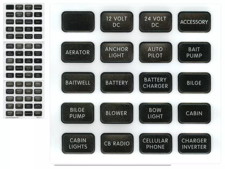 BLUE SEA TARRATEKSTISARJA 60-OSAINEN - Blue Sea Muut tarvikkeet - 1790-8214 - 2