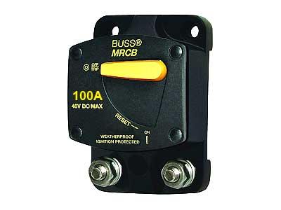 Blue Sea 7144 automaattisulake & virtakytkin 100A - Blue Sea Automaattisulakkeet - 1790-7144 - 1