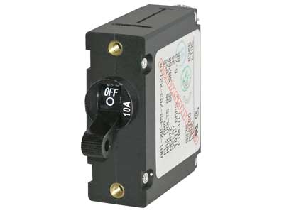 Blue Sea 7204 automaattisulake 10A - musta vipukytkin - Blue Sea Automaattisulakkeet - 1790-7204 - 1