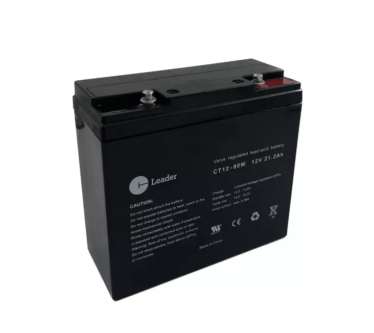 CT Leader CT12-80W 12V 21,2Ah AGM (starttiboosterin akku) - Suljetut ajovoima- ja teollisuusakut - 460-8544 - 1