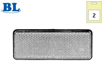 HEIJASTIN 95X37MM KIRKAS 2KPL - Ajoneuvoheijastimet ja kilvet - 29-1014 - 1