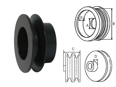 HIHNAPYÖRÄ 135944 VW,VOLV - Hihnapyörät 10mm - 2901-135944 - 1