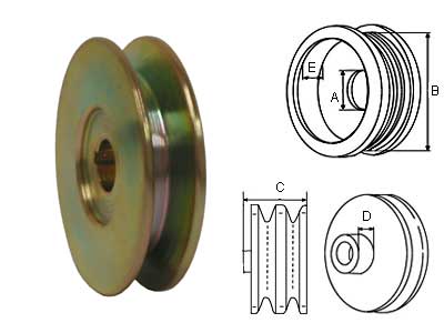 HIHNAPYÖRÄ 15,9/79MM 1X13 - Hihnapyörät 13mm - 2921-3624 - 1