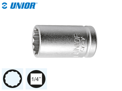 HYLSY 1/4'''', 12-KULMAINEN 9 188/2 12P # - Hylsyt ja räikät 1/4" - 1716-616864 - 1