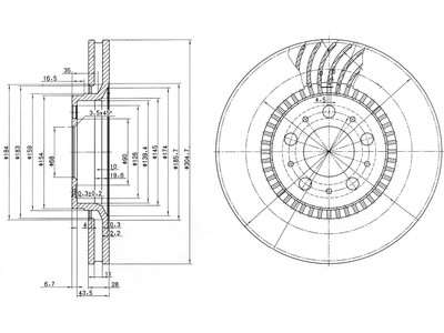 JARRULEVY DELPHI, 1 KPL / PKT, ETU, VOLVO - Jarrulevyt - BG9514 - 1