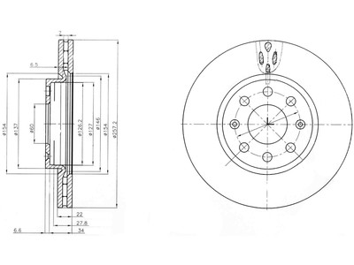 JARRULEVY DELPHI, 2 KPL / PKT, ETU FIAT - Jarrulevyt - BG4004 - 1