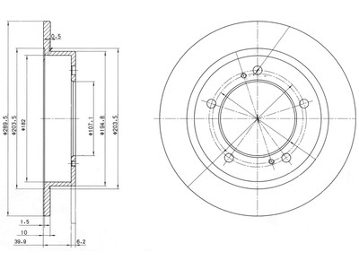 JARRULEVY DELPHI, 2 KPL / PKT, ETU, SUZUKI - Jarrulevyt - BG2584 - 1