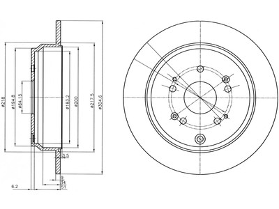 JARRULEVY DELPHI, 2 KPL / PKT, TAKA, HONDA CR-V - Jarrulevyt - BG4064 - 1