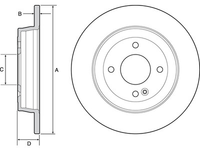 JARRULEVY DELPHI, 2 KPL / PKT, TAKA, HYUNDAI KIA - Jarrulevyt - BG4564 - 1