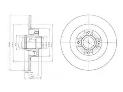 JARRULEVY DELPHI, 2 KPL / PKT, TAKA, RENAULT MEGANE, SCENIC - Jarrulevyt - BG4044 - 1