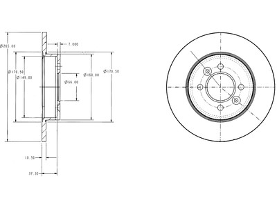 JARRULEVY DELPHI, 2 KPL / PKT, TAKA, RENAULT - Jarrulevyt - BG2694 - 1