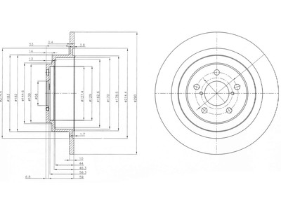 JARRULEVY DELPHI, 2 KPL / PKT, TAKA, SUBARU LEGACY - Jarrulevyt - BG4154 - 1