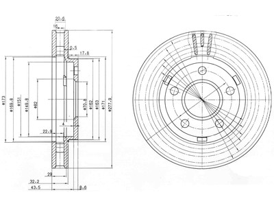 JARRULEVY DELPHI, 2 KPL / PKT - Jarrulevyt - BG3144 - 1