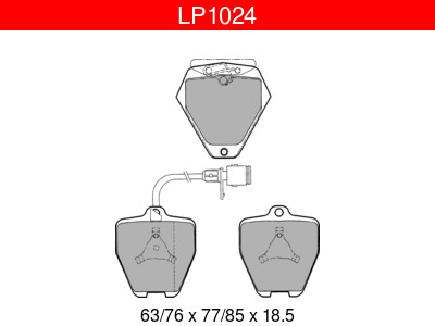 JARRUPALASARJA DELPHI ETU, AUDI - Jarrupalasarjat - LP1024 - 1