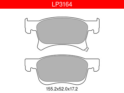 JARRUPALASARJA DELPHI ETU, OPEL VUXHALL - Jarrupalasarjat - LP3164 - 1