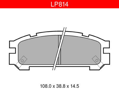 JARRUPALASARJA DELPHI ETU /TAKA, SUBARU - Jarrupalasarjat - LP814 - 1