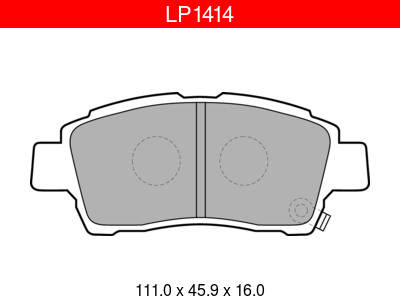 JARRUPALASARJA DELPHI ETU, TOYOTA - Jarrupalasarjat - LP1414 - 1