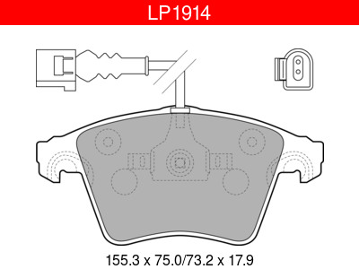 JARRUPALASARJA DELPHI ETU, VW - Jarrupalasarjat - LP1914 - 1