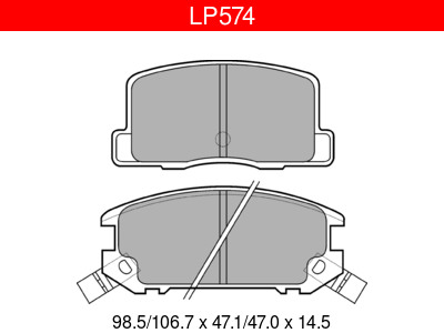 JARRUPALASARJA DELPHI TAKA, TOYOTA - Jarrupalasarjat - LP574 - 1