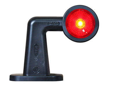 LED-ÄÄRIVALO KIR/PUN 12/24V VAS. - Kumivarsi äärivalot - 1606-27834 - 1