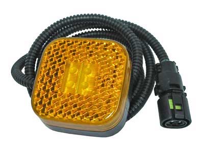 LED-ÄÄRIVALO KELTAINEN NELIÖ 65X65MM 24V - MAN - Keltaiset äärivalot - 1608-6114 - 1