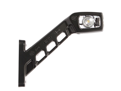 LED-ÄÄRIVALO OIK. 12/24V KIRK/PUN # - Kumivarsi äärivalot - 1606-27814 - 1