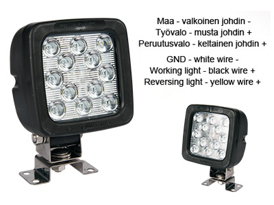 LED PERUUTUS/TYÖVALO 10-30V 17W IP66/68 - LED-peruutusvalo - 1603-300394 - 1