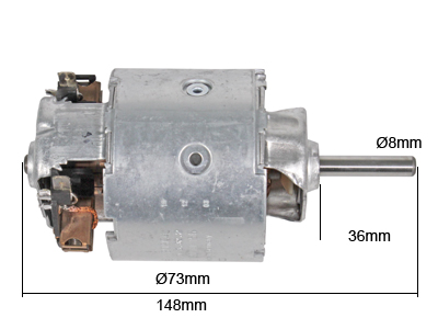 LÄM.MOOT. BOSCH 1X8MM - Puhallinmoottorit & vastukset merkkihaku - 0130111134 - 2