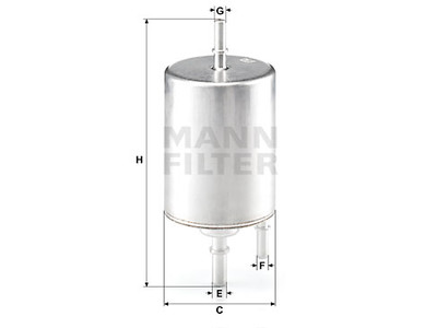 POLTTOAINESUODATIN MANN, VAG - Polttoainesodattimet - 1482-WK7204 - 1