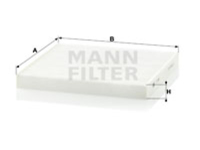 RAITISILMASUODATIN MANN, FIAT - Raitisilmasuodattimet - 1482-CU2544 - 1