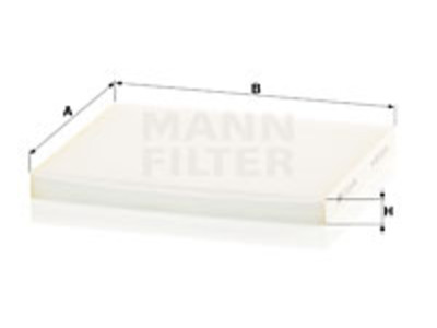RAITISILMASUODATIN MANN, HYUNDAI - Raitisilmasuodattimet - 1482-CU24004 - 1