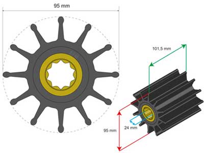 SIIPIPYÖRÄ HD - Veneen siipipyörät - 1798-0602034 - 1