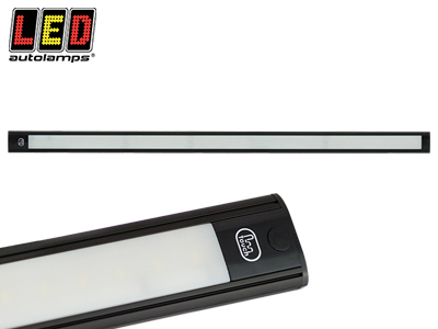 SISÄVALO, KAPEA, HIPAISUKYTKIMELLÄ, 24V - 770MM - MUSTA ALUMIINI - LED-sisävalot, suorakaide - 1614-40770-24 - 1