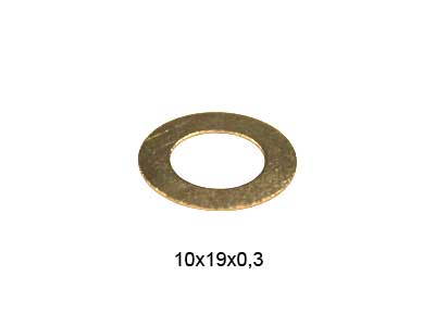 SUUTTIMEN POHJATIIVISTE 10X19X0,3 ALUMIINI - O-renkaat, stefat, tiivisteet - 52324 - 1
