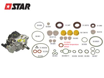 TIIVISTESARJA CP3 MB - Common Rail muut varaosat - 60139-04 - 1