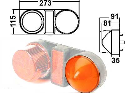 VARALASI VILKKU # - Halogen takavalot - 1608-4844 - 1